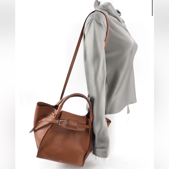 EUC Celine Cognac Brown Small Big Bag Two-Way Bag - Picture 6 of 13